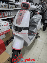 Xe điện Hitasa SEVI màu Trắng ánh Hồng