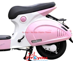 Xe điện Sonco Lyn màu Hồng Trắng