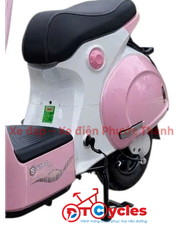 Xe điện Sonco Lyn màu Hồng Trắng
