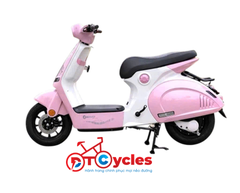 Xe điện Sonco Lyn màu Hồng Trắng