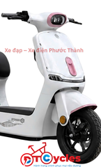 Xe điện Sonco Lyn màu Trắng Hồng