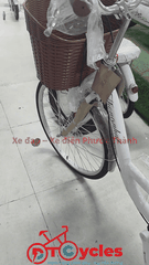 Xe đạp nữ Thống Nhất New 24 2026 màu Trắng