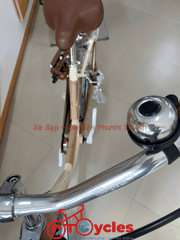 Xe đạp nữ Thống Nhất New 24 2026 màu Vàng kem