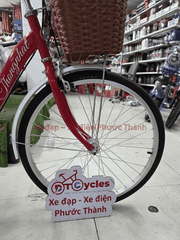 Xe đạp nữ Thống Nhất New 24 2026 màu Đỏ