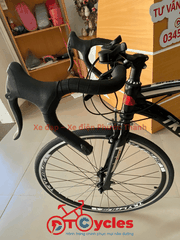Xe đạp đua TKYLAUS Bánh 700c Hợp kim màu Đen-Đỏ