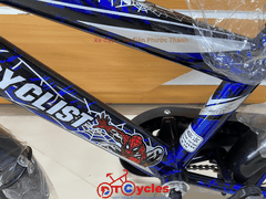Xe đạp trẻ em nam PTCYCLES TT16 Sườn đôi màu Xanh Đen