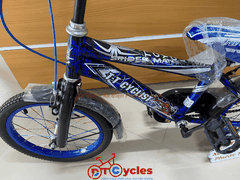 Xe đạp trẻ em nam PTCYCLES TT16 Sườn đôi màu Xanh Đen