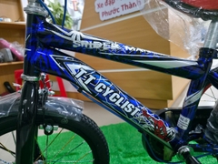 Xe đạp trẻ em nam PTCYCLES TT16 Sườn đôi màu Xanh Đen