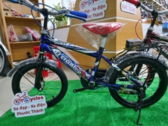 Xe đạp trẻ em nam PTCYCLES TT16 Sườn đôi màu Xanh Đen
