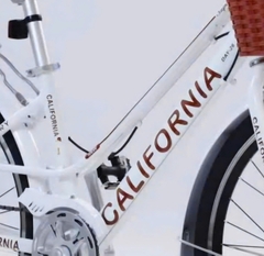 Xe đạp nữ California MODELTIME Có đề màu Trắng