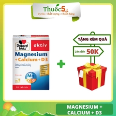 Magnesium + Calcium + D3 Hỗ Trợ Phát Triển Một Hệ Cơ, Xương Khỏe Mạnh Hộp 30 Viên