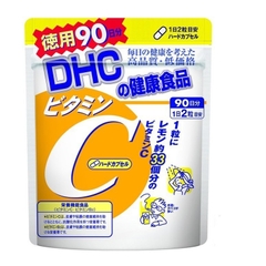DHC Vitamin C Hard Capsule Viên Uống Bổ Sung Vitamin C Tăng Sức Đề Kháng Hộp 180 Viên
