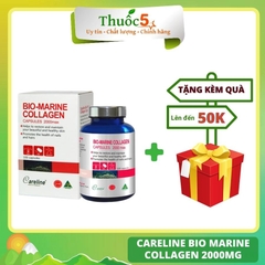 Viên Uống Đẹp Da Bio Marine Collagen 2000mg CARELINE Hõ Trợ Cải Thiện Dấu Hiệu Tuổi Tác, Da Sáng Mịn Hộp 100 Viên