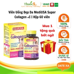 MediUSA Super Collagen +C Chống Oxi Hóa Làn Da, Đẹp Mịn Màng