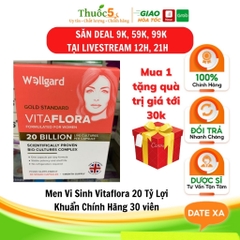 [Chính Hãng] Men Vi Sinh Vitaflora Wellgard 20 Tỷ Cfu