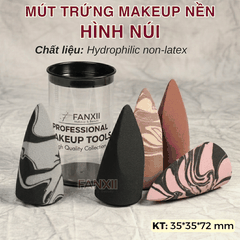 Mút Hình Núi - Mút Trứng Vát Nhọn Đầu Makeup Nền