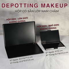 Hộp DIY Phấn Mắt Depotting Makeup Có Nam Châm Có Gương - Nhiều Kích Thước