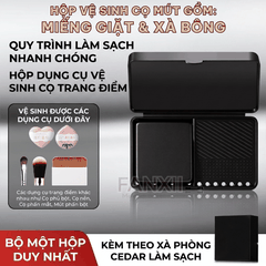 Hộp Vệ Sinh Cọ Mút 2in1 (Có chậu giặt và xà bông)