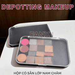 Hộp DIY Phấn Mắt Depotting Makeup Có Nam Châm Có Gương - Nhiều Kích Thước