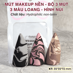Mút Hình Núi - Mút Trứng Vát Nhọn Đầu Makeup Nền