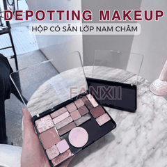 Hộp DIY Phấn Mắt Depotting Makeup Có Nam Châm Có Gương - Nhiều Kích Thước