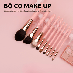 HỒNG PASTEL - Bộ 8 Cọ trang điểm