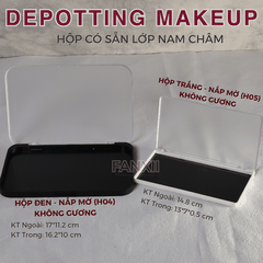Hộp DIY Phấn Mắt Depotting Makeup Có Nam Châm Có Gương - Nhiều Kích Thước