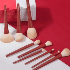 ĐỎ - Bộ cọ trang điểm 9 món Luo Shen (kèm Box)