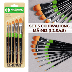 [Nhập HÀN] HWAHONG - Cọ Nền Đầu Dẹt HWAHONG 982 948 972 Hình Oval Cọ Ngang Dàn Trải Tán Kem Nền Kem lót dưỡng Siêu Mỏng