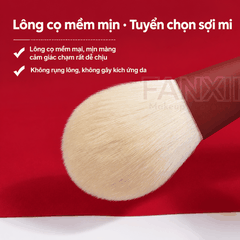 ĐỎ - Bộ cọ trang điểm 9 món Luo Shen (kèm Box)