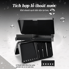 Hộp Vệ Sinh Cọ Mút 2in1 (Có chậu giặt và xà bông)