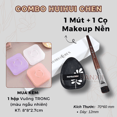 Combo : 1 Mút HuiHui Chen + 1 Cọ 666 + 1 Hộp Trong (màu NN)
