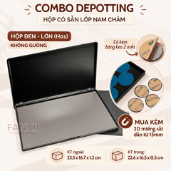 CDY07: H01 LỚN - Combo: Hộp Depotting + 20 Miếng dẫn từ 15mm + Bk