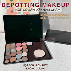 Hộp DIY Phấn Mắt Depotting Makeup Có Nam Châm Có Gương - Nhiều Kích Thước