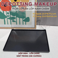 Hộp DIY Phấn Mắt Depotting Makeup Có Nam Châm Có Gương - Nhiều Kích Thước