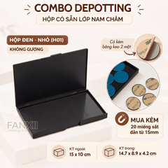 CDY07: H01 NHỎ - Combo: Hộp Depotting + 20 Miếng dẫn từ 15mm + Bk