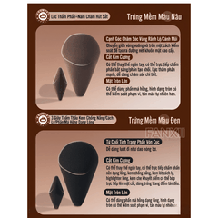 Mút Hình Kim Cương - Mút Trứng Hình Quạt Makeup Nền