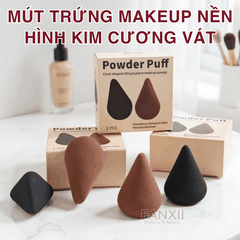Mút Hình Kim Cương - Mút Trứng Hình Quạt Makeup Nền