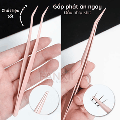 Nhíp gắn mi phủ Nano chống dính keo