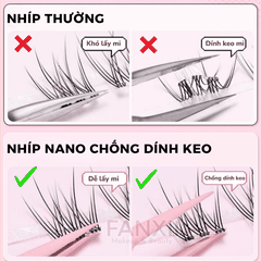 Nhíp gắn mi phủ Nano chống dính keo