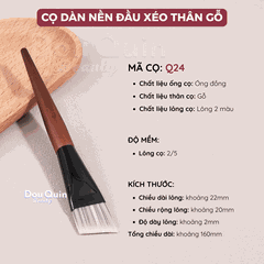 Tawny - Cọ Đầu Dẹt Vát Hình Oval Dàn Trải Tán Kem Nền