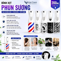 Bình Xịt Sương Mịn Barber 200ml XD-20