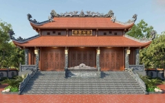 Nhà thờ họ 2 tầng 2 mái