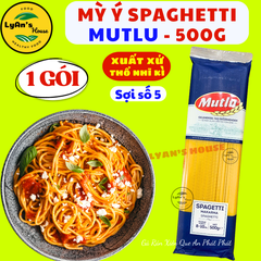 Mỳ Ý Spaghetti Mutlu 500g (Sợi số 5)- Pasta Sợi Tròn Cho Nhà Hàng & Quán Ăn