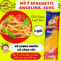 Mỳ Ý Spaghetti Angelina 500g Sợi Tròn - Mì Ý Giá Sỉ Cho Quán