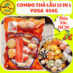 Viên Thả Lẩu YOSA 12in1 454g - Seafood Ball Mix Cho Quán Ăn & Lẩu