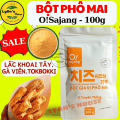 Bột Phô Mai OSAJANG 100g - Cheese Powder Lắc Khoai Tây & Gà Chiên Giòn
