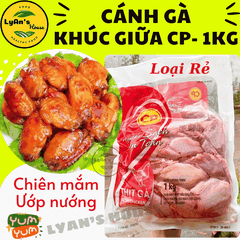 Cánh Giữa Gà CP Loại 2 - Wingette Mid Wing 1kg Cho Quán Ăn