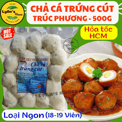 Chả Cá Trứng Cút Trúc Phương 500g (18–20 Viên)
