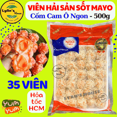 Chả Cá Sốt Mayonnaise Cốm Cam Ô Ngon 500g (35 Viên)